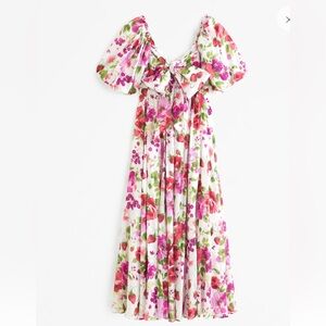 Abercrombie pink floral dress. M Petite